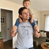 Custom Photo T-shirt, Hoodie - Personalized Father's Day, Baby Shower, Gender Reveal Gifts For New Moms, New Dads, New Parents - Hello Tiny Best Friend