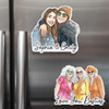 Custom Photo Acrylic Fridge Magnet - Personalized Best Friend Birthday Gifts For Women, Besties, Sisters, BFF - Friends Forever, No Matter What