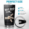 Custom Tumbler - Personalized Father's Day Birthday Gifts For Dad, Grandpa - Best Dad Ever Daily