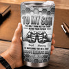 Custom Tumbler - Personalized Father's Day Birthday Gifts For Son - Never Forget How Loved You Are