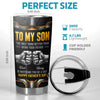 Custom Tumbler - Personalized Father's Day Birthday Gifts For Son - Strong Kind And Brave Always