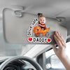 Custom Photo Acrylic Car Visor Clip - Personalized Father's Day Gifts For Dad, Grandpa - Drive Happy, Drive Safe