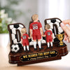 Custom LA 2026 Soccer Dad 2-Layered Wooden Plaque - Personalized Father's Day Gifts For Dad, Grandpa, Soccer Lovers, Sports Fans, Sports Lovers - Raised On Soccer Passion