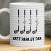 Custom 3D Inflated Effect Printed Mug - Personalized Father's Day Birthday Golf Gifts For Dad, Grandpa - Don’t Touch My Clubs