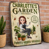 Custom Home Decor Metal Sign - Personalized Birthday Garden Gifts For Gardeners - My Little Green Paradise
