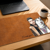 Custom Photo Desk Mat - Personalized Father's Day Birthday Gifts For Dog Cat Lovers, Dog Dad And Mom, Cat Owners - Whiskers Make Work Better