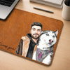 Custom Photo Desk Mat - Personalized Father's Day Birthday Gifts For Dog Cat Lovers, Dog Dad And Mom, Cat Owners - Whiskers Make Work Better