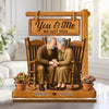 Custom 2-Layered Wooden Plaque - Personalized Anniversary Wedding Gifts For Husband And Wife, Him And Her - Our Lifetime Of Love