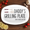 Custom Platter - Personalized Father's Day Birthday Gifts For Dad, Grandpa - Dad Serves Love Daily