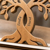 Custom 2-Layered Wooden Plaque - Personalized Anniversary Wedding Gifts For Husband And Wife, Him And Her - Made For Each Other