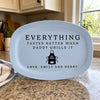 Custom Platter - Personalized Father's Day Birthday Gifts For Dad, Grandpa - Grill Master At Work