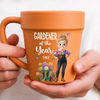 Custom Plant Pot Ceramic Mug - Personalized Birthday Garden Gifts For Gardeners - Queen Of The Green