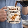 Custom Mug - Personalized Father's Day Gifts For Dog Cat Lovers, Dog Dad And Mom, Cat Owners - Paws Fill Life With Joy
