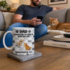 Custom Mug - Personalized Father's Day Gifts For Dog Cat Lovers, Dog Dad And Mom, Cat Owners - Paws Fill Life With Joy