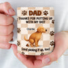 Custom Mug - Personalized Father's Day Gifts For Dog Cat Lovers, Dog Dad And Mom, Cat Owners - Paws Fill Life With Joy