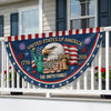 Custom Non-Pleated Fan Flag - Personalized America 250th Anniversary Gifts For Mom, Dad, Brother, Sister, Kids - Born To Celebrate Freedom