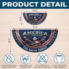 Custom Non-Pleated Fan Flag - Personalized America 250th Anniversary Gifts For Mom, Dad, Brother, Sister, Kids - Land Of Freedom And Love