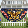 Custom Non-Pleated Fan Flag - Personalized America 250th Anniversary Gifts For Mom, Dad, Brother, Sister, Kids - Proud Loud American