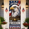Custom Door Cover - Personalized America 250th Anniversary Gifts For Mom, Dad, Brother, Sister, Kids - United By Freedom Forever