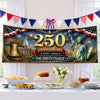 Custom Outdoor Banner - Personalized America 250th Anniversary Gifts For Mom, Dad, Brother, Sister, Kids - Freedom And Pride