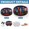 Custom Platter - Personalized America 250th Anniversary Gifts For Mom, Dad, Brother, Sister, Kids - Stars Stripes Family Time