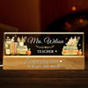 Custom Acrylic LED Night Light - Personalized Birthday Gifts For Teachers - Big Hearts Shape Minds