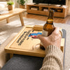 Custom Wooden Couch Arm Table - Personalized Anniversary Wedding Gifts For Husband And Wife, Him And Her - You And Me Always