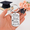 Memories Behind, Dreams Ahead, Love All Around - Family Personalized Custom Engraved Graduation Keychain - Graduation Gift For Family Members, Siblings, Brothers, Sisters