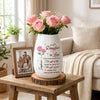 Custom Oval Ceramic Flower Vase - Personalized Birthday Gifts For Daughter-In-Law - You Are Truly Loved