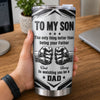Custom Tumbler - Personalized Father's Day Birthday Gifts For Son - My Son My Greatest Adventure