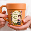Custom Plant Pot Ceramic Mug - Personalized Birthday Garden Gifts For Gardeners - Her Happiest Morning Routine