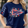 Custom Unisex T-Shirt With Design On Sleeve - Personalized Birthday Gifts For Mom, Grandma - A Mother’s Greatest Treasure
