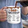 Custom 3D Inflated Effect Printed Mug - Personalized Father's Day Birthday Gifts For Dad, Grandpa - Powered By Dad Energy
