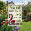 Custom Flag - Personalized Birthday Garden Gifts For Gardeners - Greeting You With Fresh Blooms