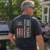 Custom T-shirt - Personalized Father's Day America 250th Anniversary Gifts For Dad, Grandpa - Proud American Since Birth