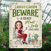 Custom Home Decor Metal Sign - Personalized Birthday Garden Gifts For Gardeners - Her Green Kingdom, Her Rules
