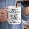 Custom Photo Mug - Personalized Father's Day Birthday Gifts For Dog Cat Lovers, Dog Dad, Cat Owners - You Adopted Me, I Trained You