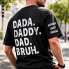Custom T-Shirt - Personalized Father's Day Birthday Gifts For Dad, Grandpa - Promoted To Bruh
