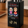 Custom Pen Holder With Clock - Personalized Father's Day Birthday Gifts For Son - My Son My Greatest Joy