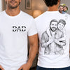 Custom Photo Unisex T-shirt - Personalized Father's Day Birthday Gifts For Dad, Grandpa - The One I Love Most