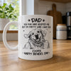 Custom Photo Mug - Personalized Father's Day Birthday Gifts For Dog Cat Lovers, Dog Dad, Cat Owners - You Adopted Me, I Trained You