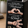 Custom Pen Holder With Clock - Personalized Father's Day Birthday Gifts For Dad, Grandpa, Husband - Forever Thankful For Your Love
