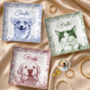 Custom Photo Full-Print Jewelry Dish - Personalized Birthday Gifts For Dog Cat Lovers, Dog Dad And Mom, Cat Owners - Blessed With Sweet Furry Souls