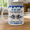 Custom 3D Inflated Effect Printed Mug - Personalized Father's Day Birthday Gifts For Son - Strong Bond Proud Legacy