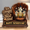 Custom 2-Layered Wooden Plaque - Personalized Father's Day Gifts For Dad, Grandpa, Baseball Lovers, Sports Fans, Sports Lovers - Great Dads Raise Great Kids
