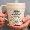 Custom Plant Pot Ceramic Mug - Personalized Birthday Garden Gifts For Husband And Wife, Him And Her - A Promise Kept Forever