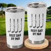 Custom Tumbler - Personalized Father's Day Golf Gifts For Dad, Grandpa - World's Greatest Dad By Par