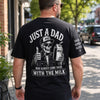 Custom Back Printed Shirt - Personalized Father's Day Birthday Gifts For Dad, Grandpa - Just A Dad