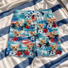 Custom Photo Tropical Hawaiian Aloha Men Beach Shorts - Personalized Summer Vacation And Travel Gifts For Dog Cat Lovers, Dog Dad And Mom, Cat Owners - Patriotic Paws Vibes