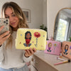 Custom Makeup Bag – Personalized Best Friend Birthday Gifts For Women, Besties, Sisters, BFF – Beautiful Strong And Loved